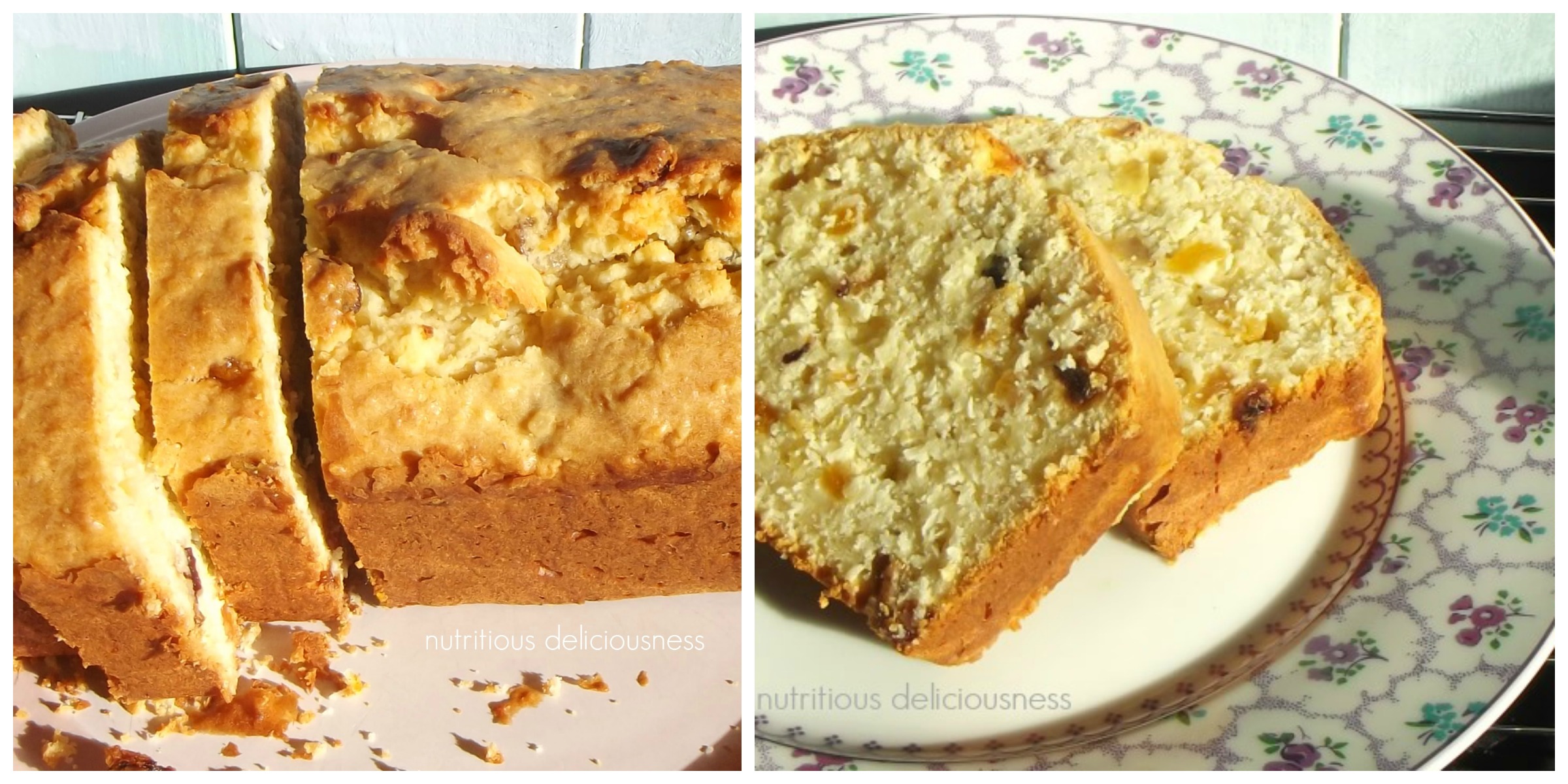 Coconut Almond Fruit Loaf Nutritious Deliciousness