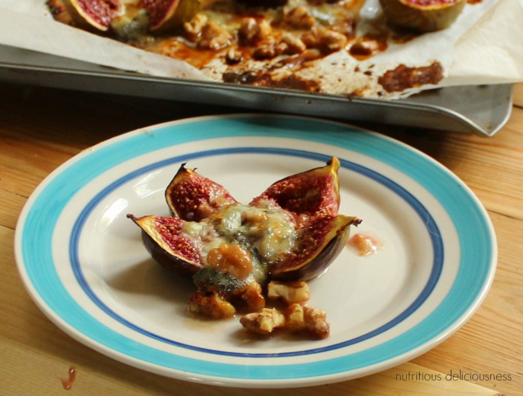 Roasted honey orange figs with Gorgonzola cheese