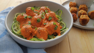 Vegan Meatballs with Courgetti