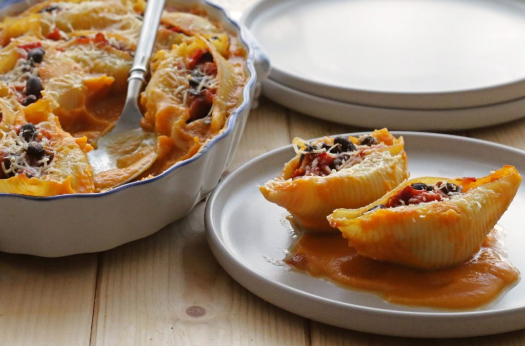 Stuffed Pasta with Butternut Squash Sauce.