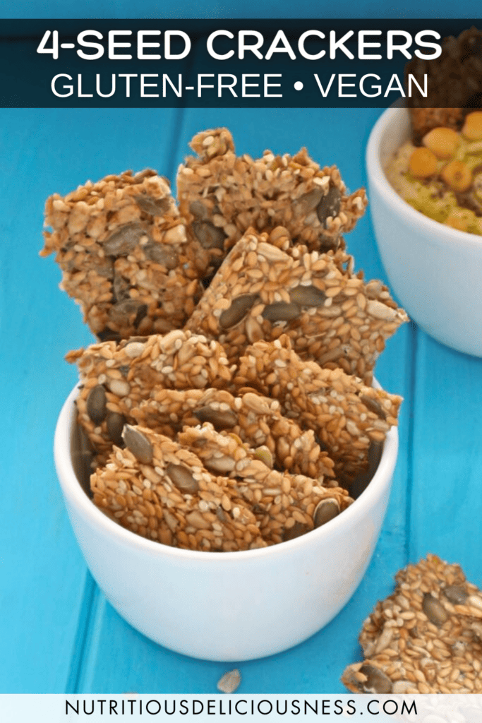 Healthy 4-Seed Crackers pin