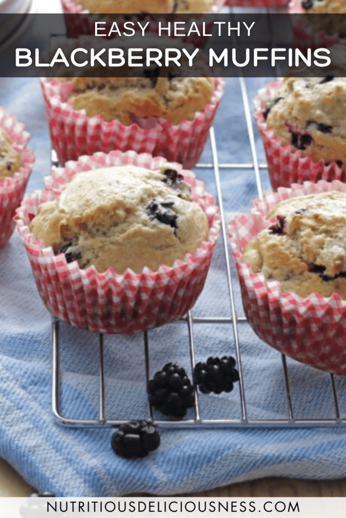 Healthy Blackberry Muffins pin