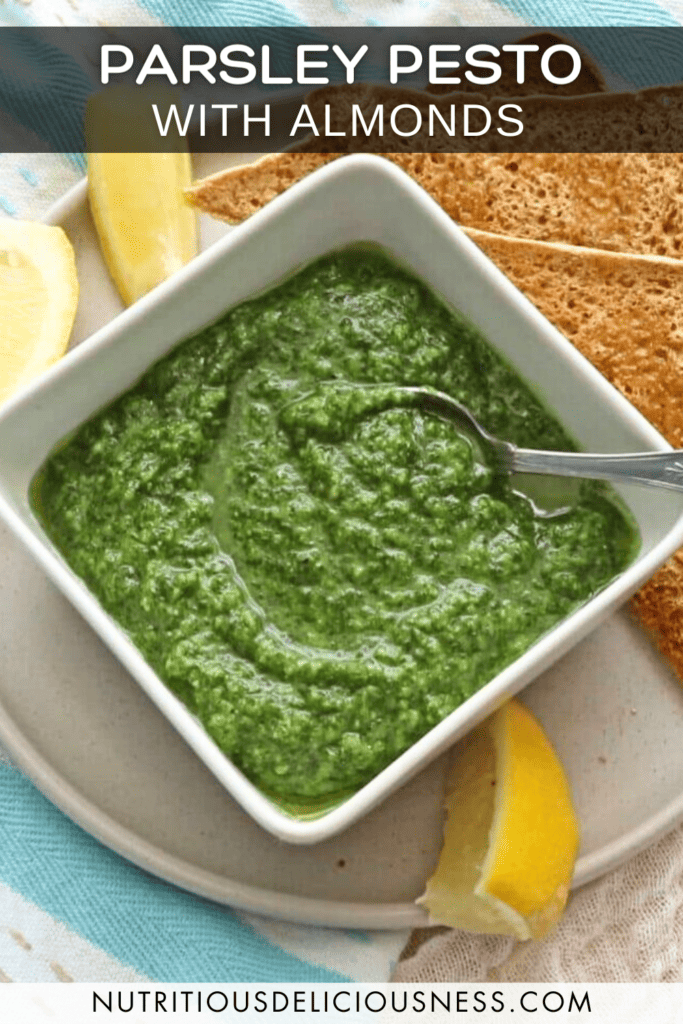 Parsley Pesto with Almonds Parsley pin