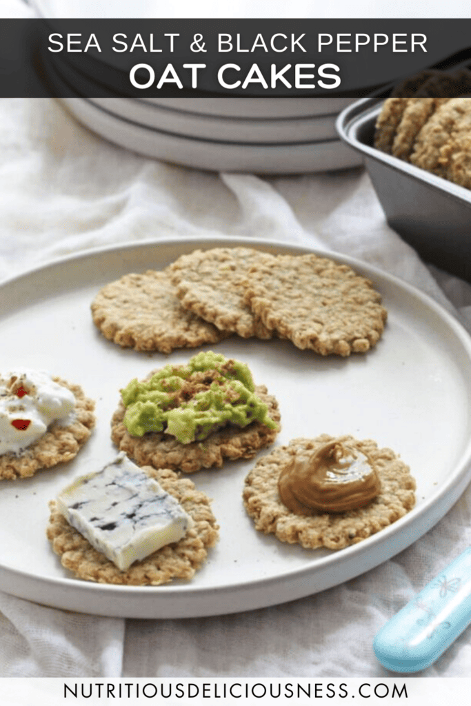 Sea Salt and Black Pepper Oatcakes pin