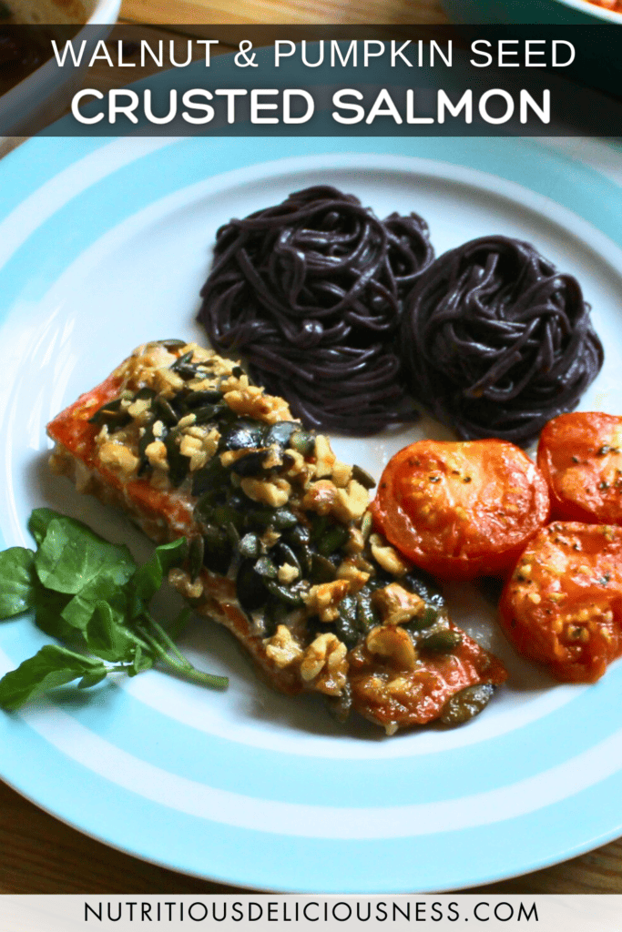 Walnut and Pumpkin Seed Crusted Salmon pin