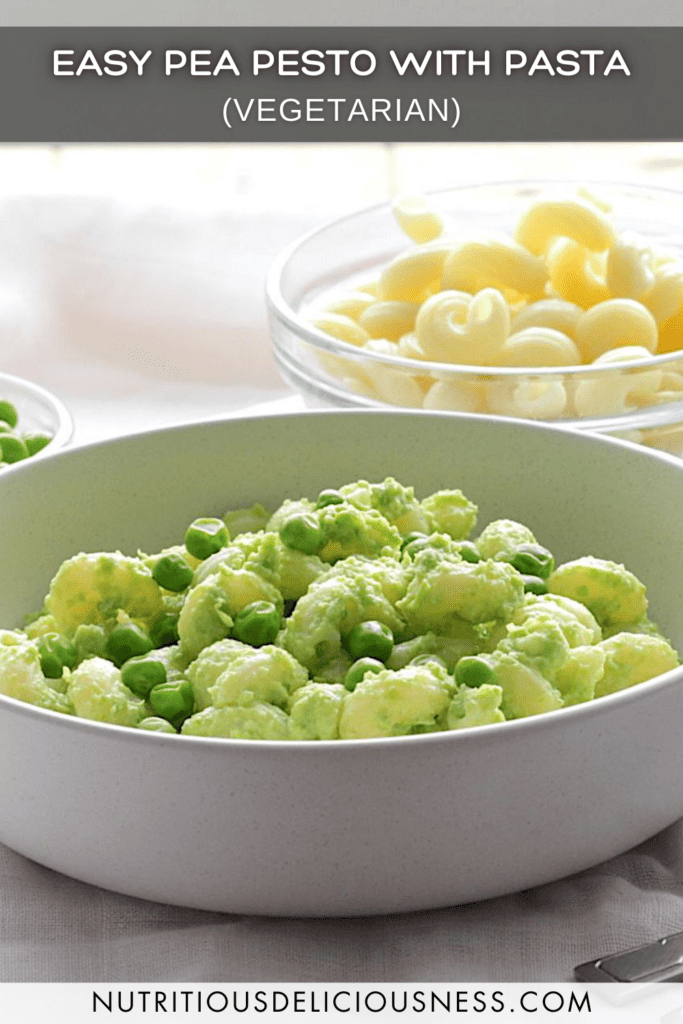 Easy Pea Pesto with Spirali Pasta pin