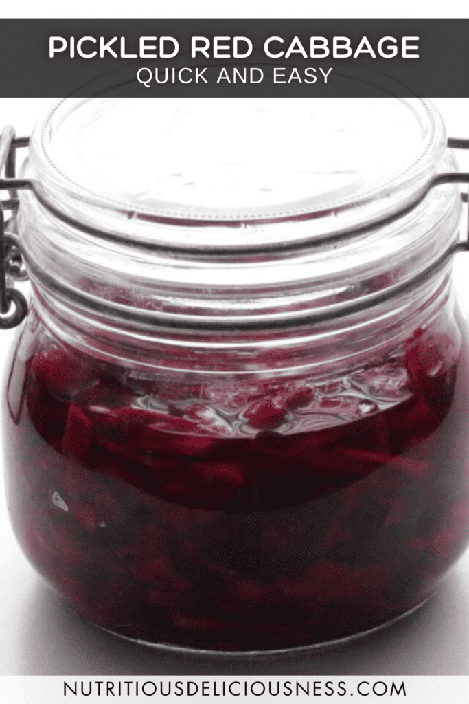 Quick and Easy Pickled Red Cabbage pin