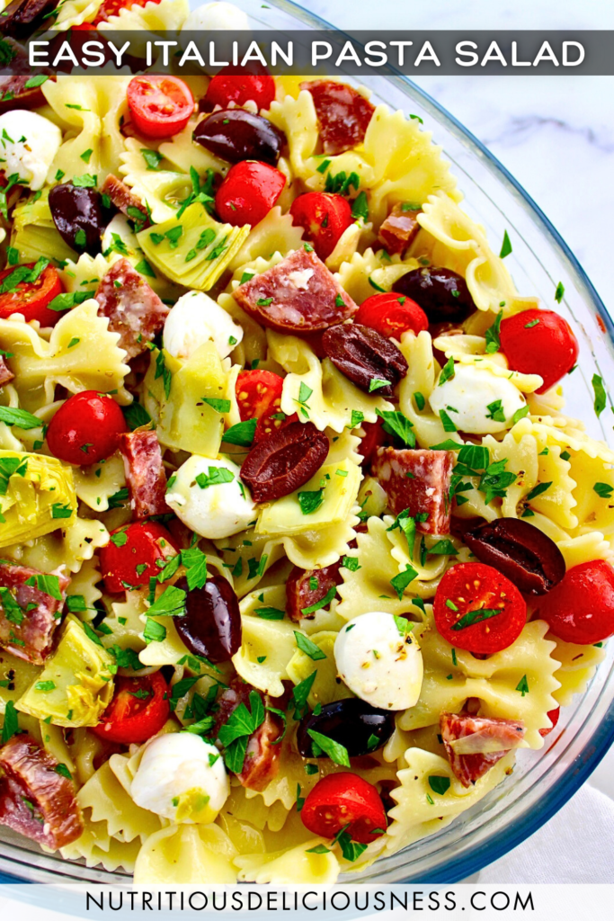 Easy Italian Pasta Salad pin