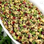 quinoa salad with mix of colorful veggies