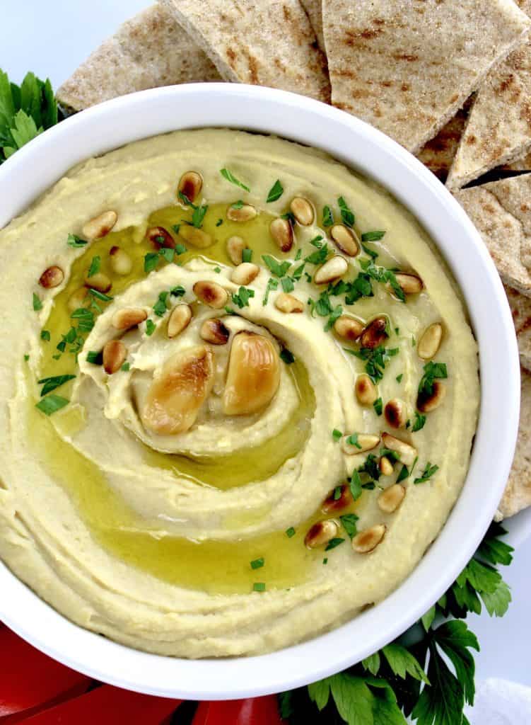 Roasted Garlic Hummus Nutritious Deliciousness