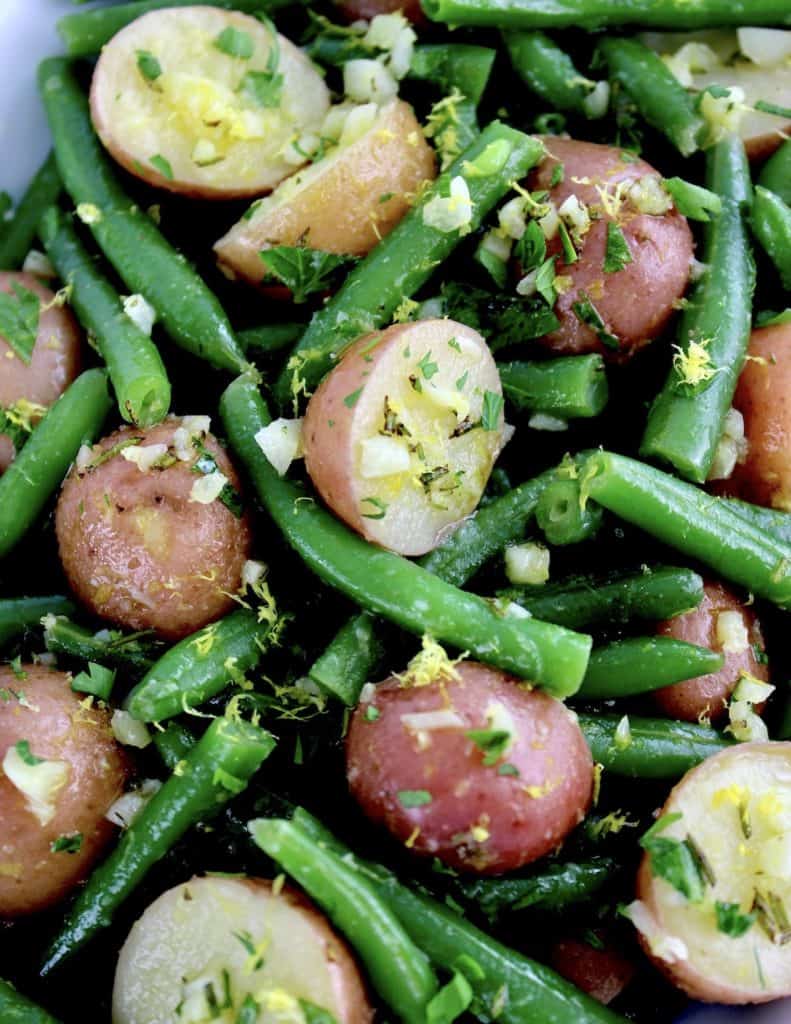 Garlic Potatoes and Green Beans Nutritious Deliciousness