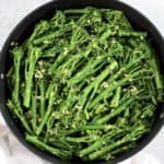 Sautéed Broccolini with Garlic in skillet