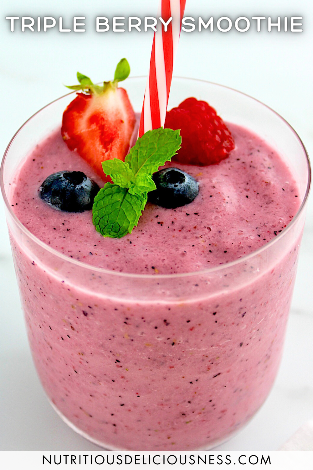 Berry High Fiber Smoothie - Nourished by Nic