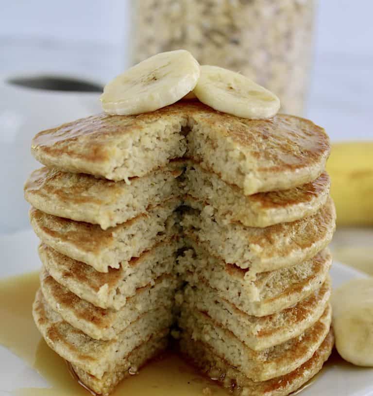 Banana Oat Flour Pancakes Nutritious Deliciousness