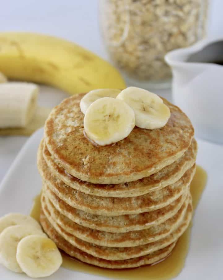 Banana Oat Flour Pancakes Nutritious Deliciousness