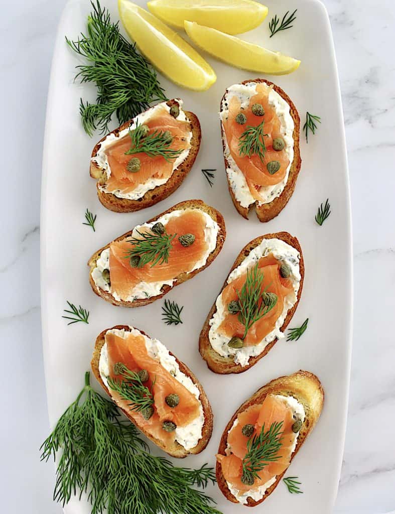 Smoked Salmon and Goat Cheese Crostini – Nutritious Deliciousness