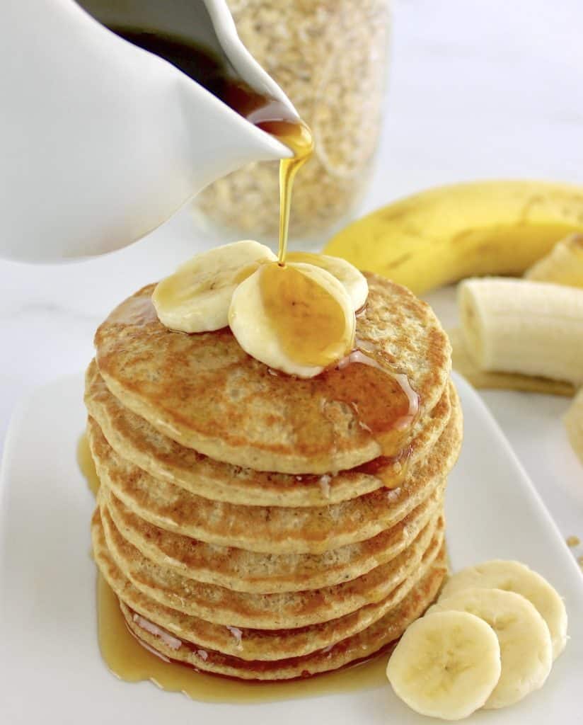 Banana Oat Flour Pancakes Nutritious Deliciousness