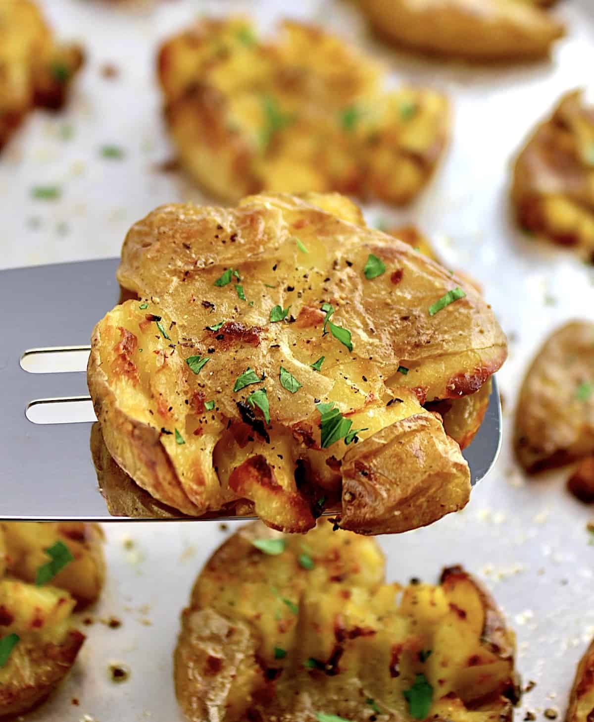 TikTok's Crispy Smashed Potatoes Recipe with Photos