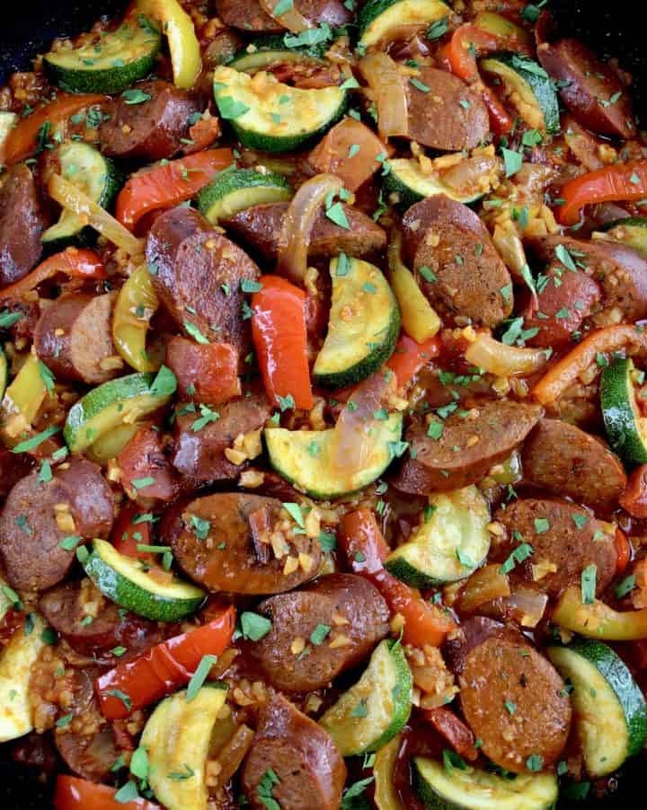 Cajun sausage skillet nutritious deliciousness