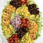 overhead view of Southwest Chicken Salad