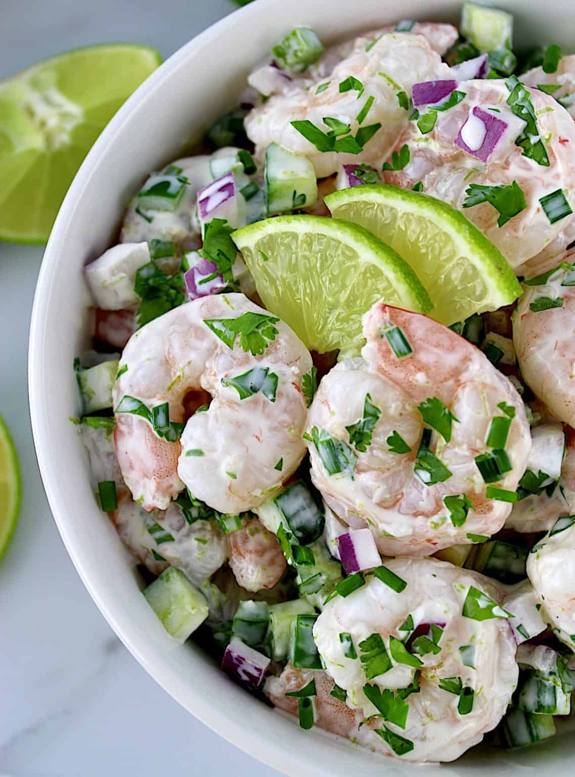 Lime Cilantro Shrimp Salad - Nutritious Deliciousness