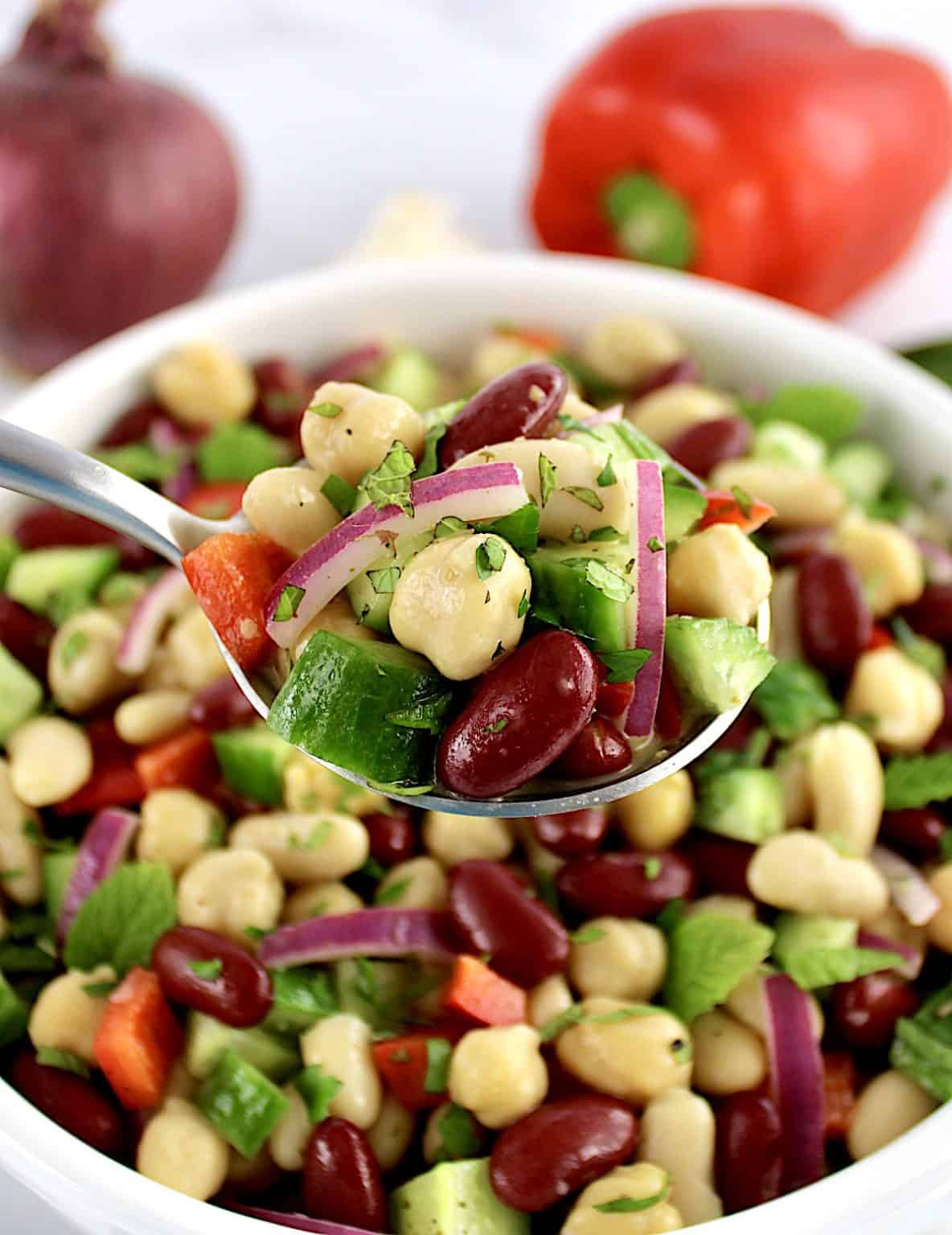 Easy Bean Salad – Nutritious Deliciousness