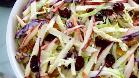 Apple Cranberry Slaw