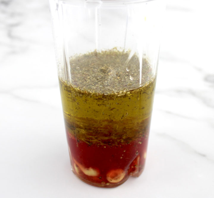 Mixing Greek Salad Dressing in a Bowl