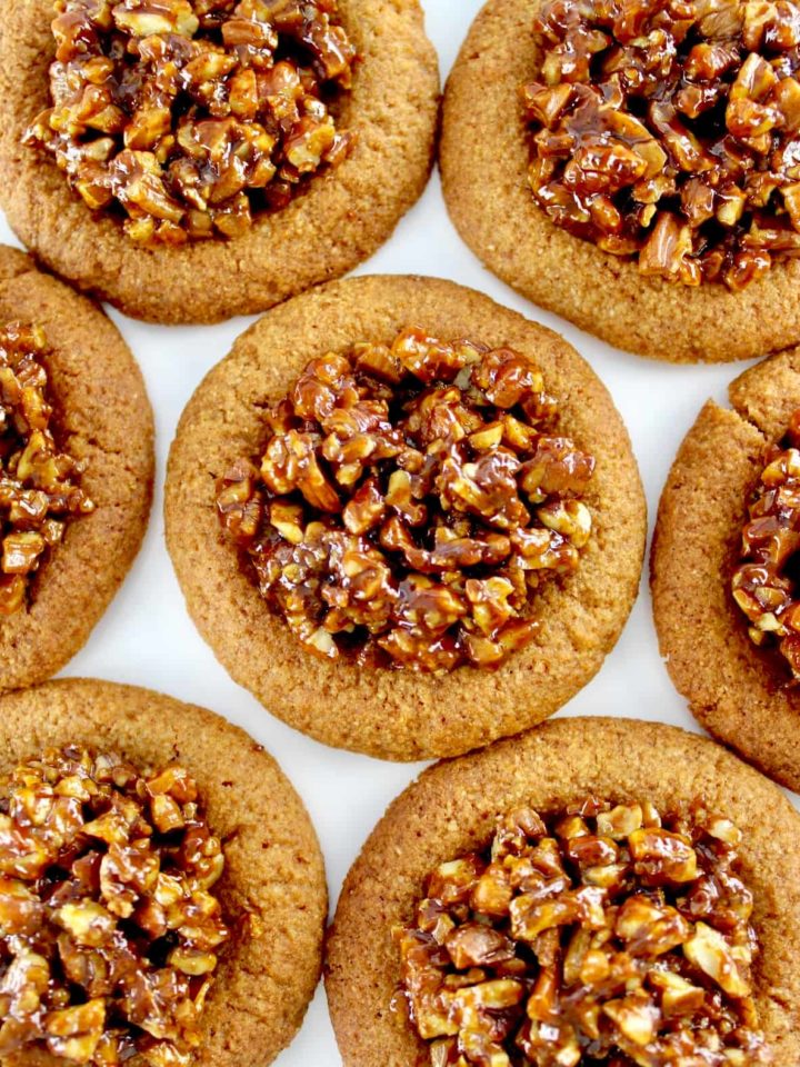 Pecan Pie Cookies on white plate