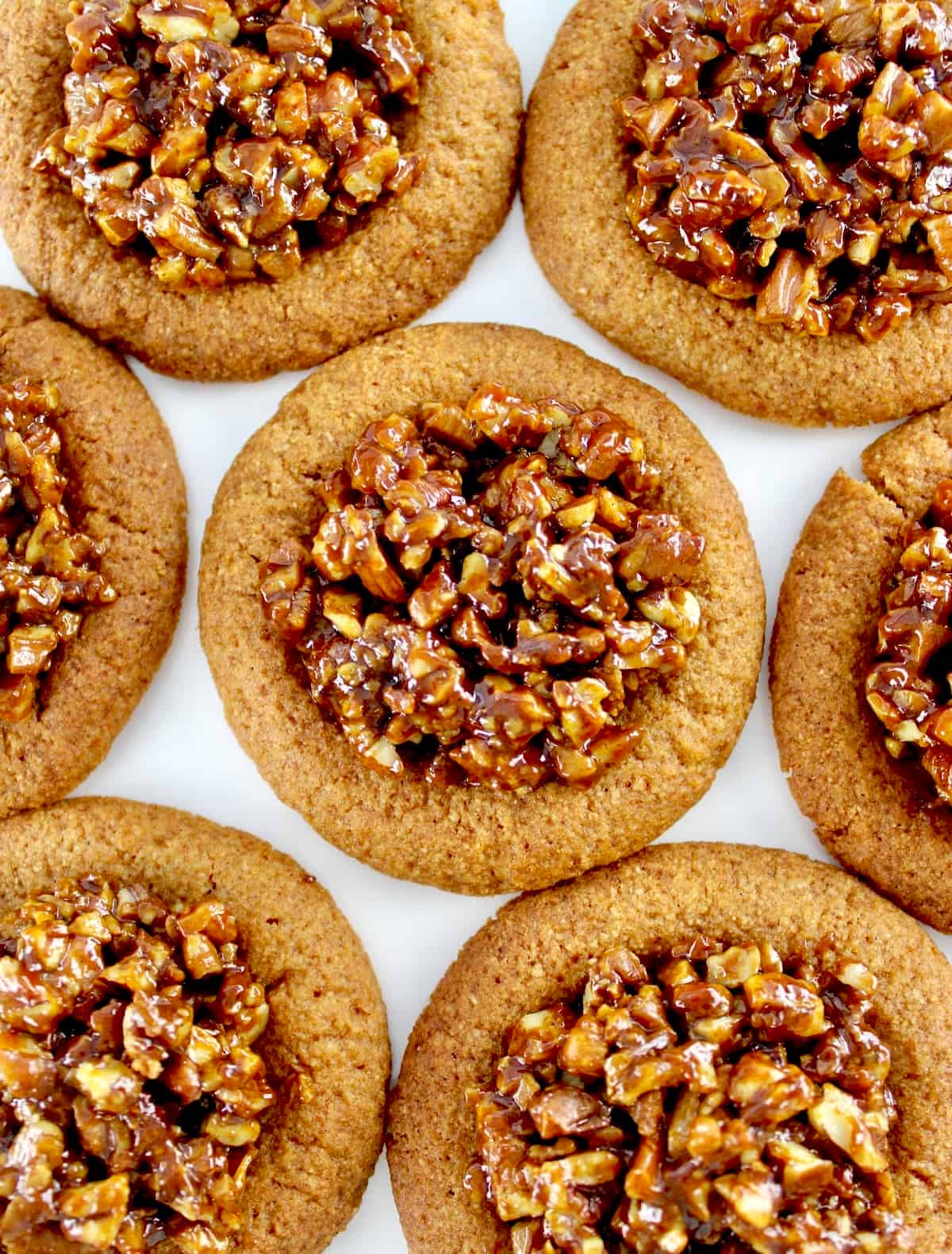 Pecan Pie Cookies on white plate