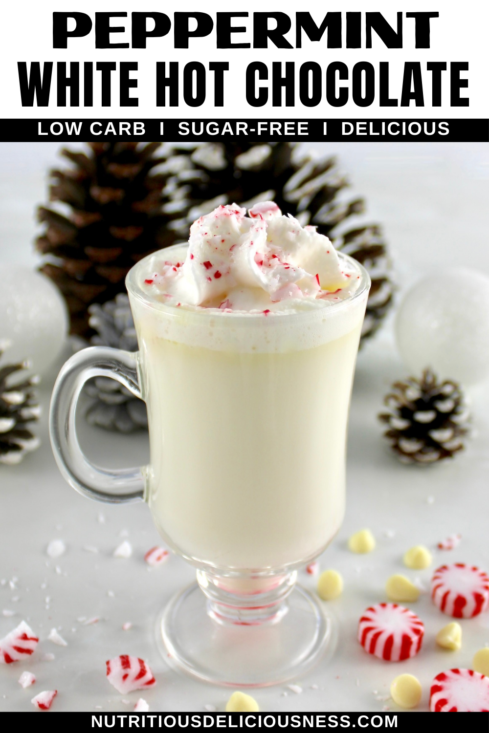 Peppermint White Hot Chocolate pin