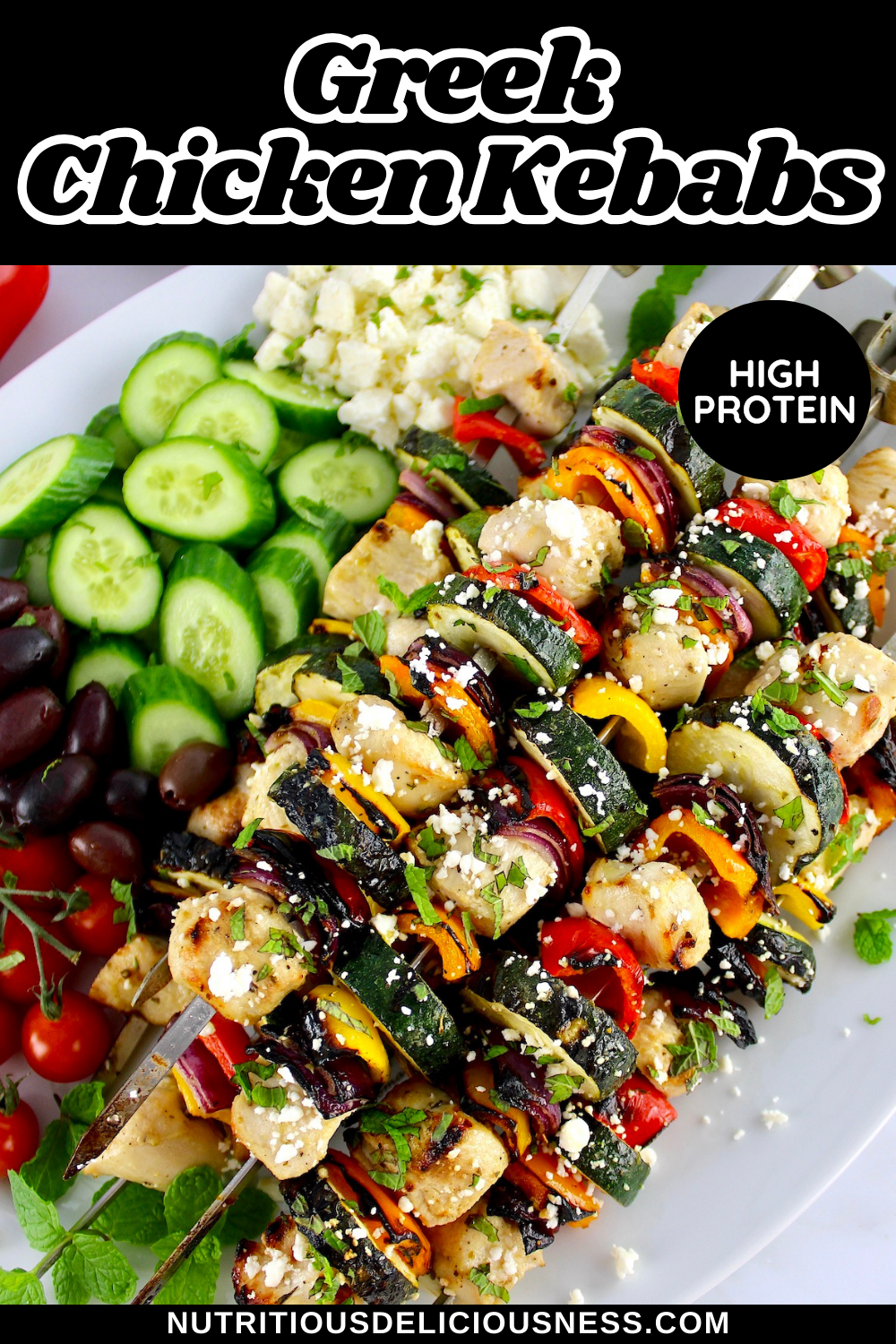 Greek Chicken Kebabs pin