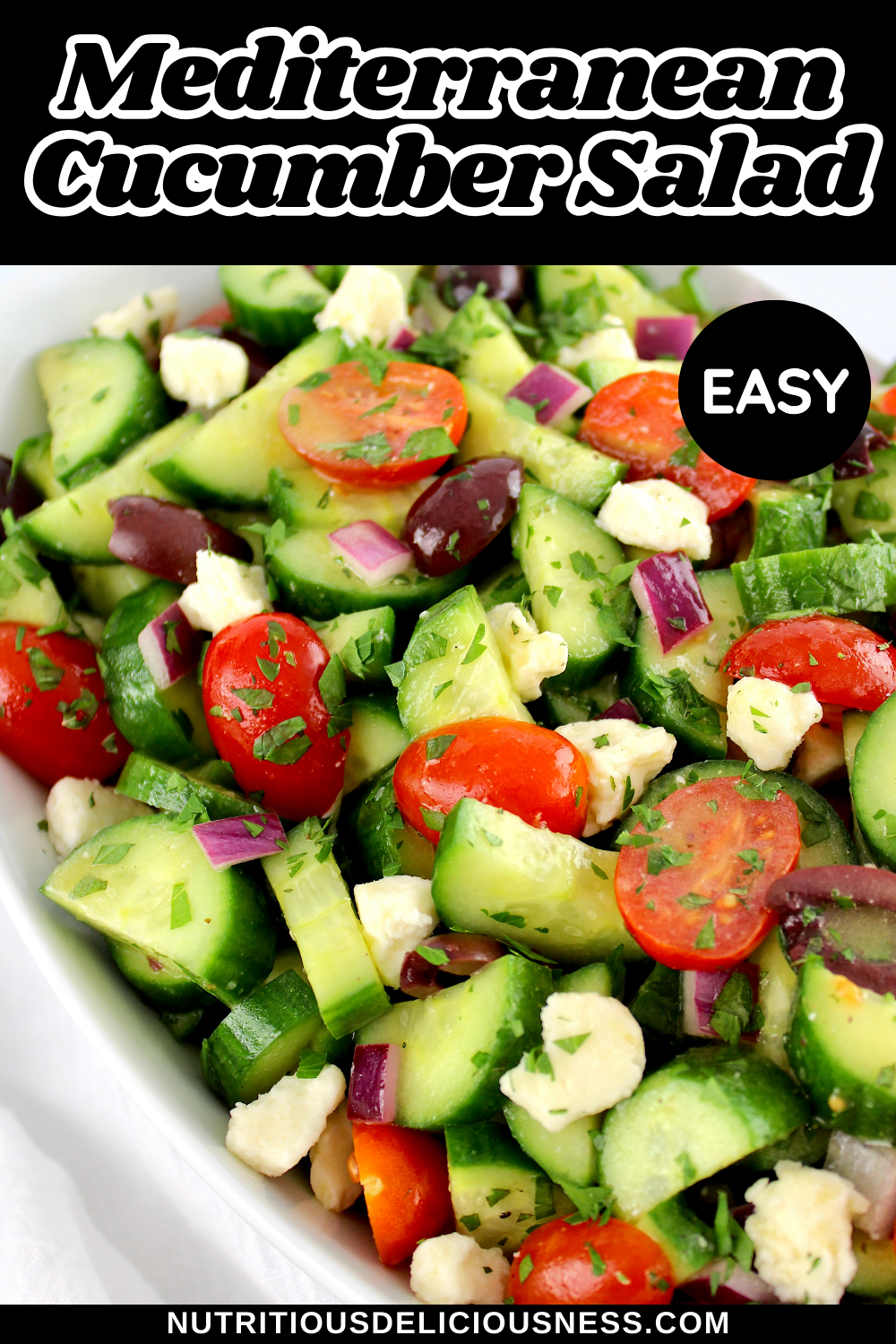 Mediterranean Cucumber Salad pin