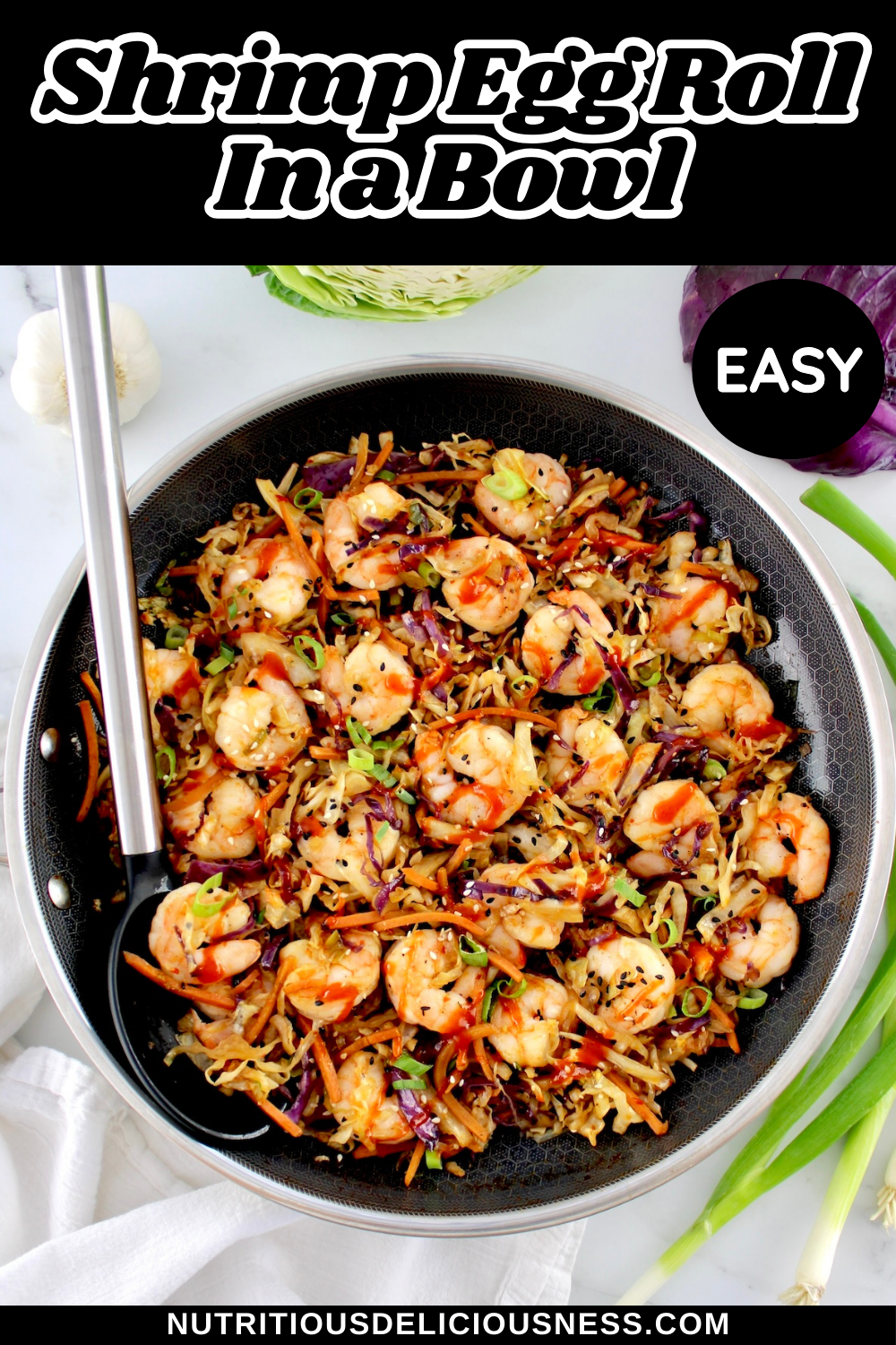 Shrimp Egg Roll in a Bowl pin