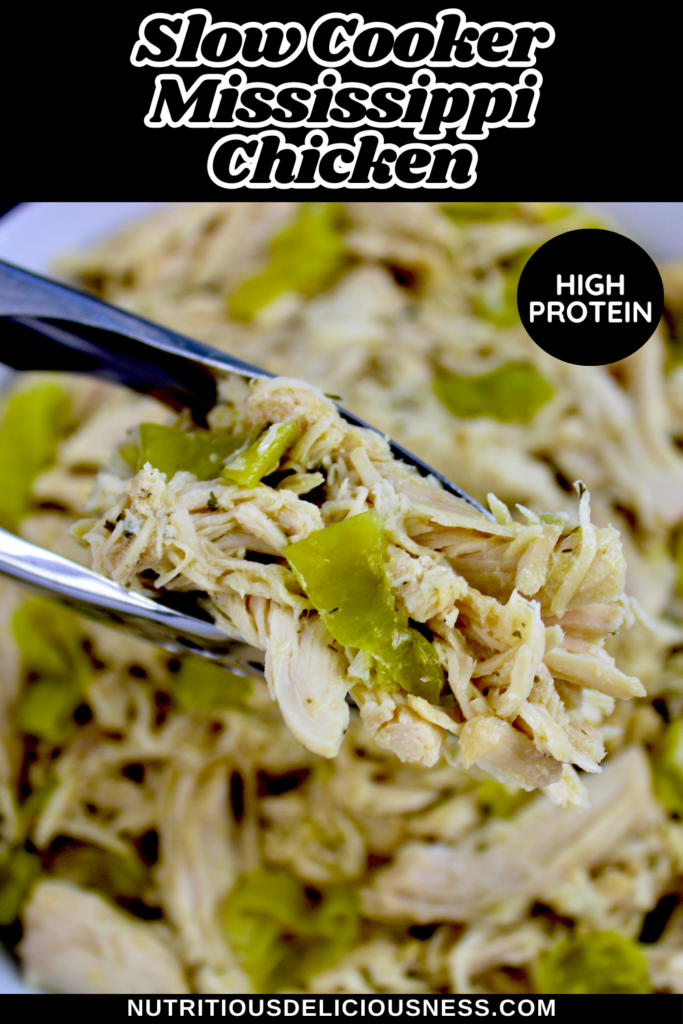 Slow Cooker Mississippi Chicken pin