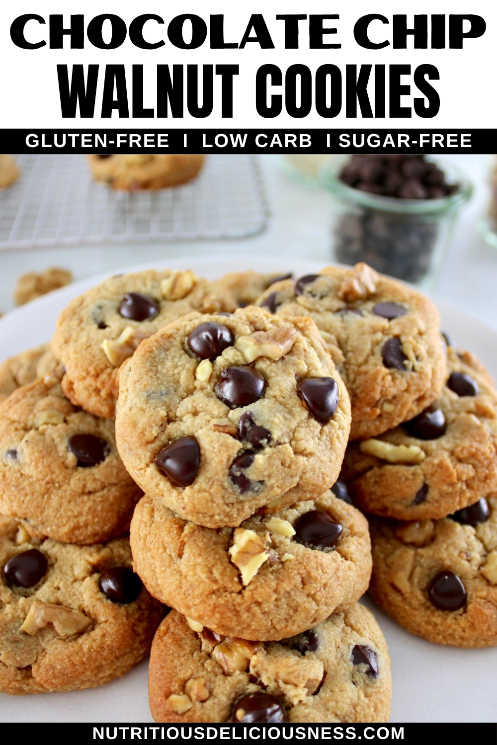 Chocolate Chip Walnut Cookies pin
