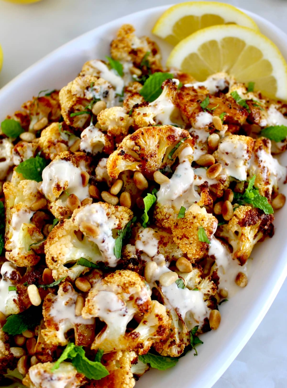 Roasted Cauliflower with Tahini – Nutritious Deliciousness