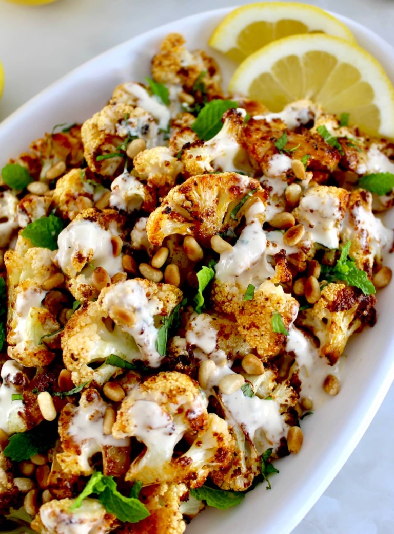 Roasted Cauliflower with Tahini – Nutritious Deliciousness