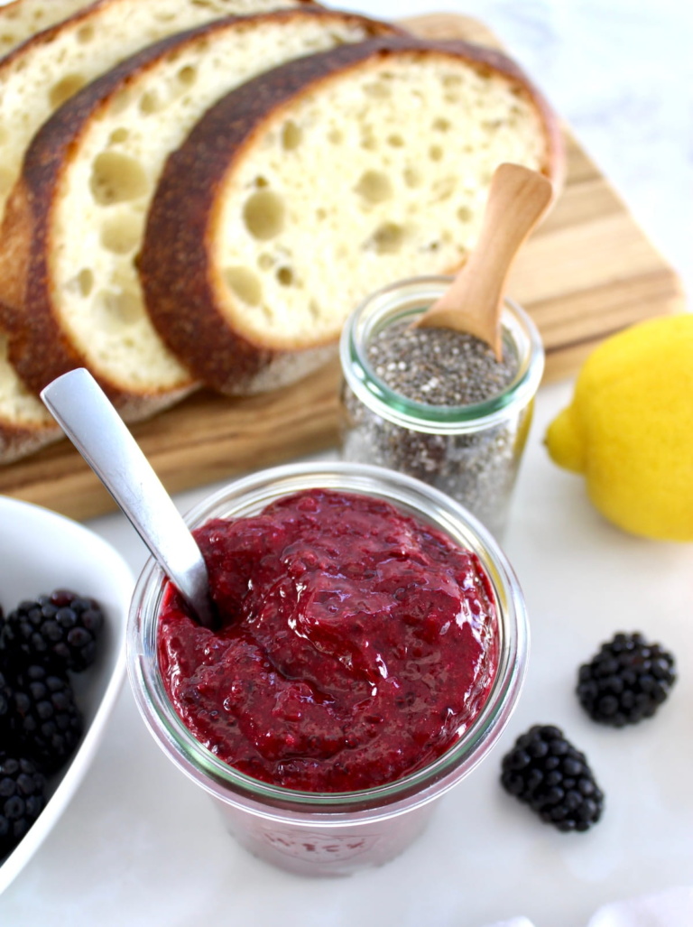 Blackberry Chia Seed Jam – Nutritious Deliciousness