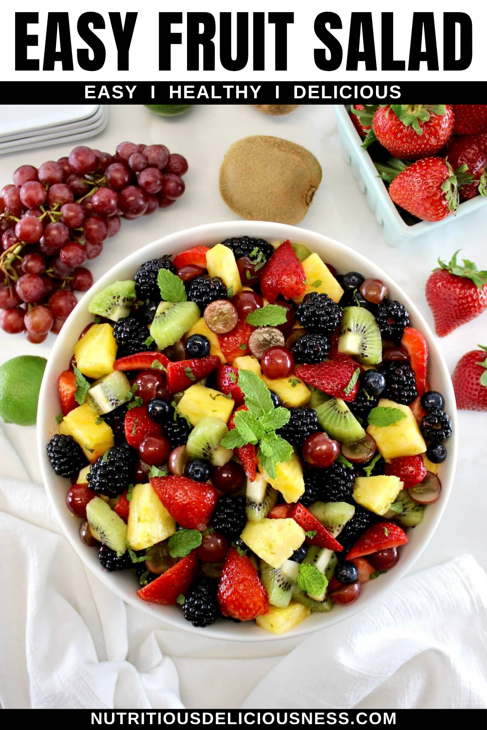 Easy Fruit Salad pin