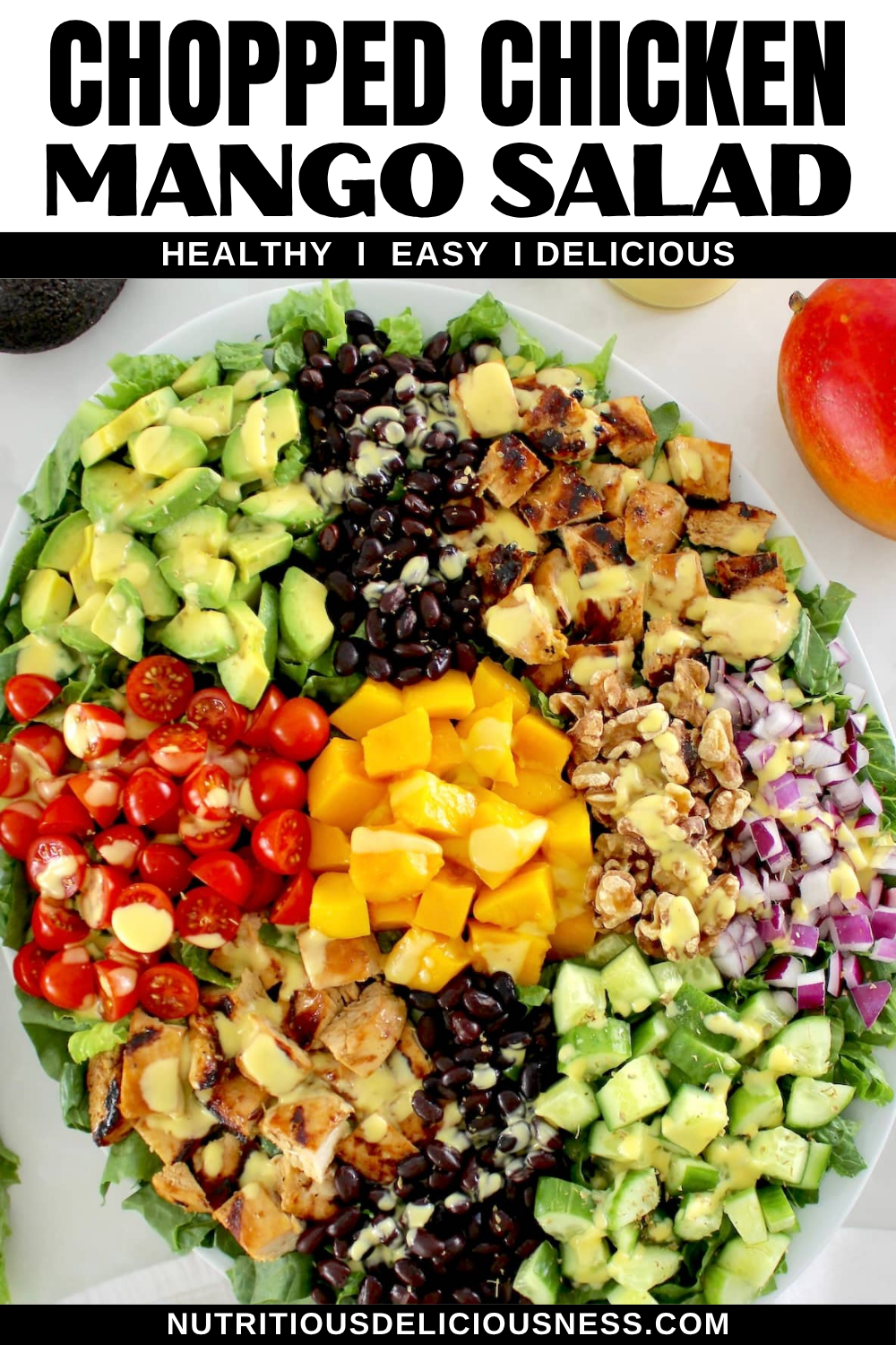 Chopped Chicken Mango Salad pin