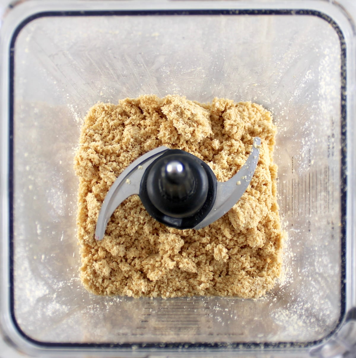 blended toasted sesame seeds in skillet
