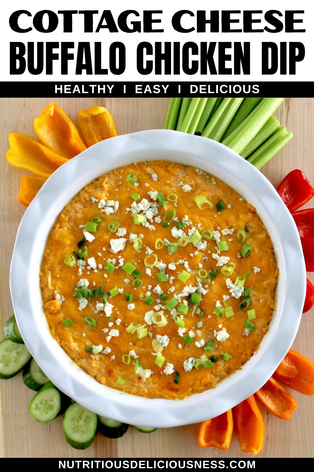 Cottage Cheese Buffalo Chicken Dip